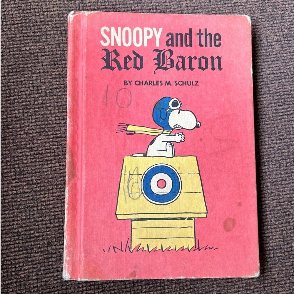 c1966 Snoopy and the Red Baron by Charles M Schulz Hardcover Book Club Edition